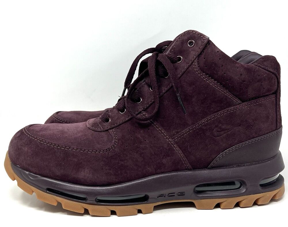 Nike Air Max Goadome Deep Burgundy Suede Boot ACG 865031-602 Mens Size 11